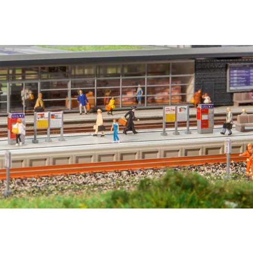 Faller 222111 - Moderner Bahnsteig mit Zubehör
