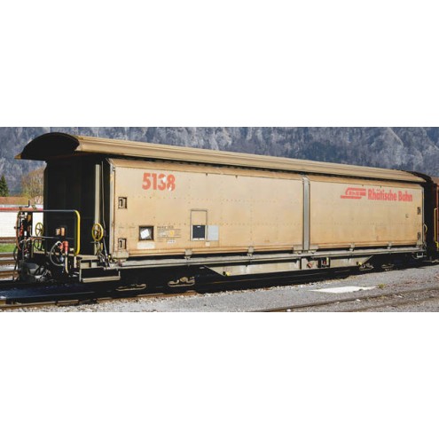 Bemo 2288111 - RhB Hai-tvz 5138 Schiebewandwagen