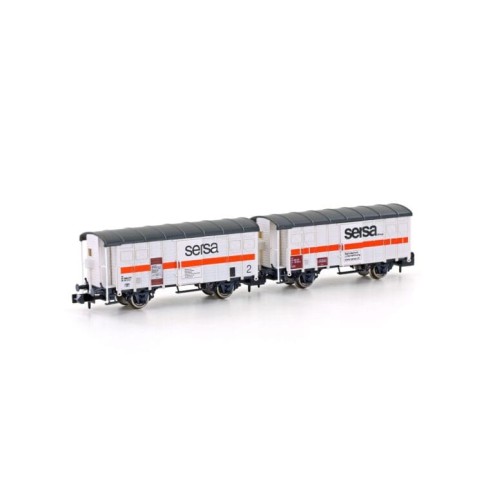 Hobbytrain H24253 - 2er Set Bahnbauwagen K3 SERSA, Ep.V