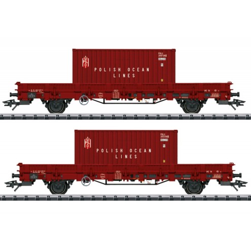 Trix 24555 - Niederbordwagen-Set POL