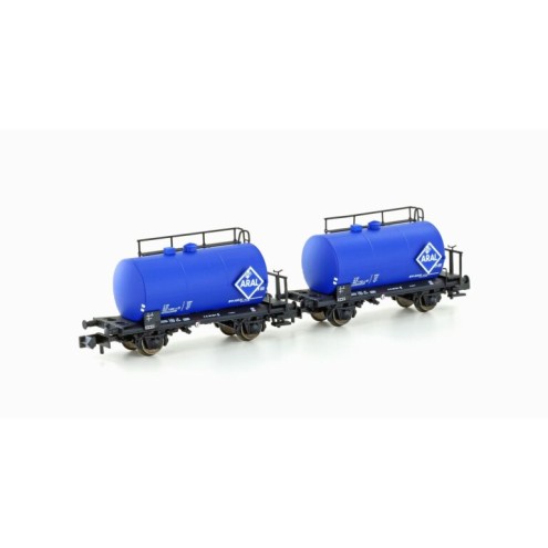 Hobbytrain 24833 - 2er Set Leichtbau-Kesselwagen DB/Aral, Ep.IV