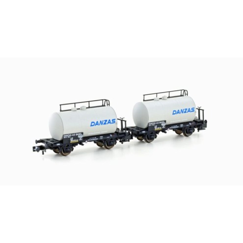 Hobbytrain 24834 - 2er Set Leichtbau-Kesselwagen DB/Danzas, Ep.IV