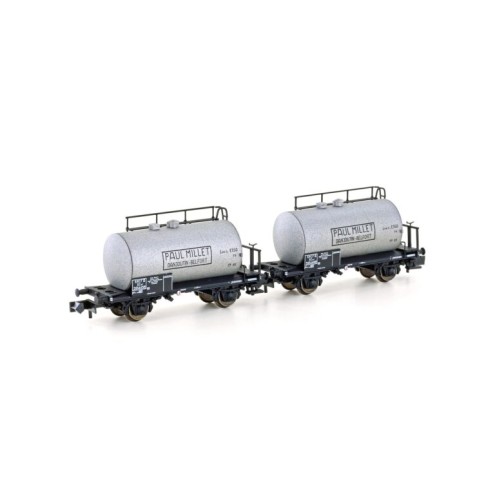 Hobbytrain 24852 - 2er Set Leichtbau-Kesselwagen SNCF/Millet, Ep.III