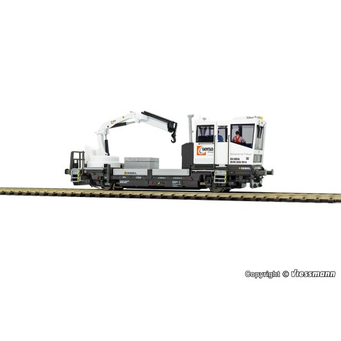 Viessmann 2630 - H0 ROBEL Gleiskraftwagen 54.22 SERSA Version mit motorisch bewegtem Kran, Funktionsmodell für 2L