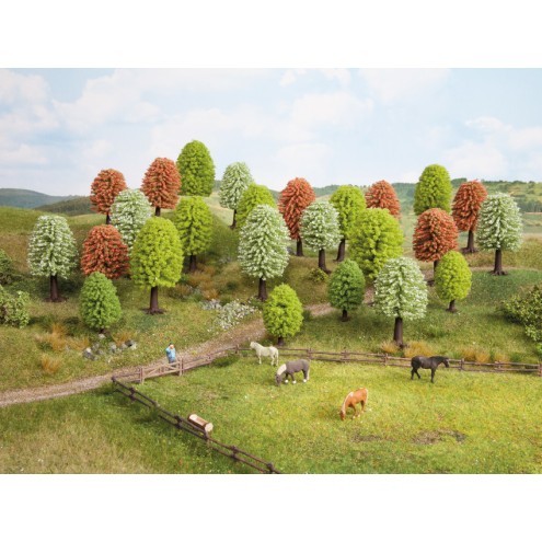 Noch 26906 - Frühlingsbäume, 10 Stück, 5 - 9 cm hoch