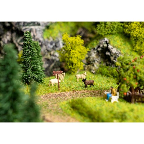 Faller 272801 - Figuren-Set mit Mini-Sound-Effekt Schafe