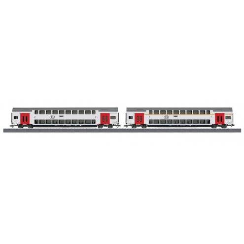 Märklin 29474/Pe - 2 Doppelstockwagen der NMBS/SNCB