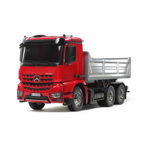 Tamiya 300056361 - 1:14 RC MB Arocs 3348 Rot/Silber Kipper