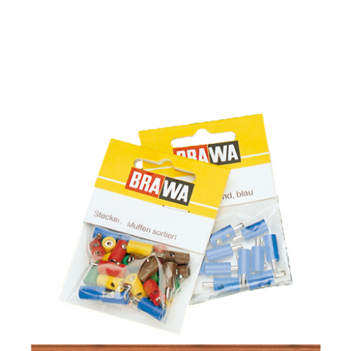 Brawa 3041 - Muffen rund, 2,5 mm, 10 St. gelb