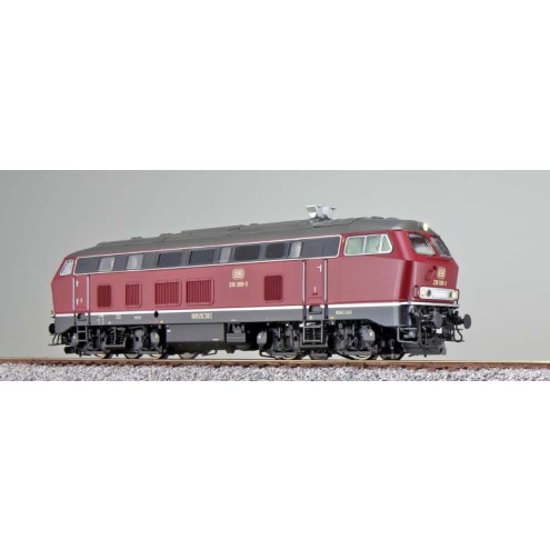 Esu 31010 - Diesellok, H0, BR 218, 218 309 DB, altrot, Ep IV, Vorbildzustand um 1986, Sound+Rauch, DC/AC