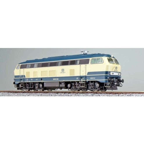Esu 31011 - Diesellok, H0, BR 218, 218 320 DB, ozeanblau/beige, Ep IV, Vorbildzustand um 1987, Sound+Rauch, DC/AC