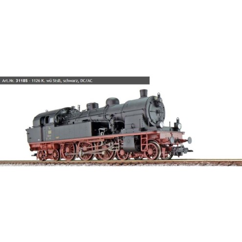 ESU 31185 - Dampflok, H0, T18, 1126 K. wü StsB, Schwarz, Ep I, Vorbildzustand um 1923, LokSound, Doppelraucherzeuger, Rangierkupplung, DC/AC