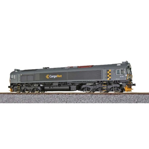 Esu 31283 - Diesellok H0, C66, 513-10 Lineas, Ep VI, Vorbildzustand um 2018, dunkelblau/türkis, Sound+Rauch, DC/AC