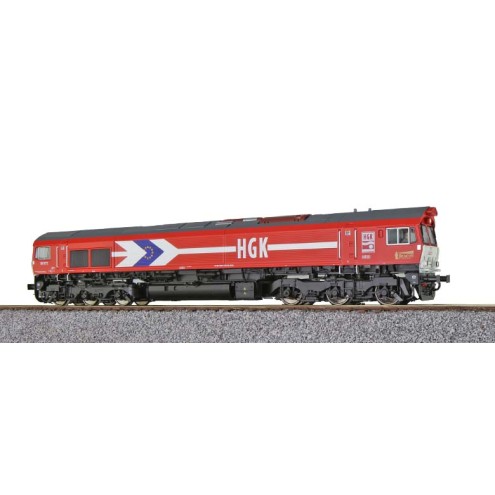 Esu 31362 - Diesellok H0, C66, DE 672 HGK, Ep. VI, Vorbildzustand um 2014, verkehrsrot, Sound+Rauch, DC/AC
