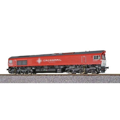 Esu 31363 - Diesellok H0, C66, DE 6301 Crossrail, Ep. VI, Vorbildzustand um 2014, verkehrsrot, Sound+Rauch, DC/AC