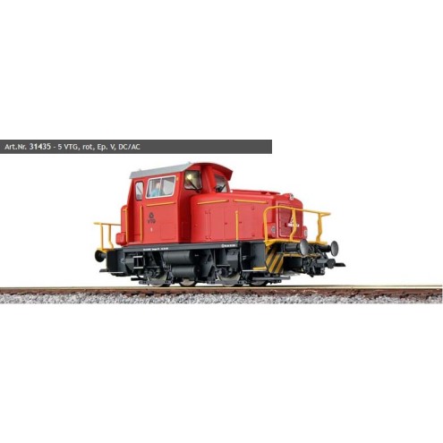 ESU 31435 - Diesellok, H0, KG230, 5 VTG , rot, Ep V, Vorbildzustand um 1998, LokSound, Raucherzeuger, Rangierkupplung, DC/AC