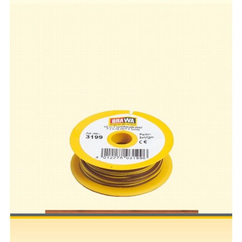 Brawa 32390 - Doppellitze 0,14 mm², 25 m Spule, br/ge