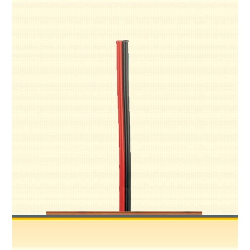 Brawa 32391 - Doppellitze 0,14 mm², 25 m Spule, rt/sw