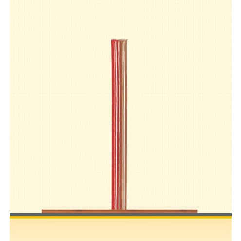Brawa 32421 - Doppellitze 0,25 mm², 25 m Spule, br/rt