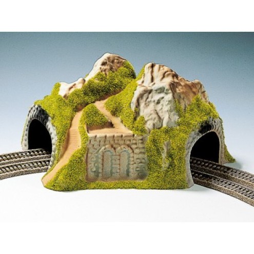 Noch 34730 - Ecktunnel, 2-gleisig, gebogen, 23 x 22 cm