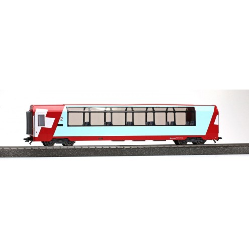 Bemo 3589128 - RhB Bp 2538 Glacier-ExpressPanoramawagen 3L-WS