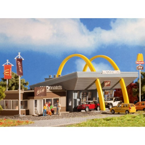 Vollmer 43635 - H0 McDonaldŽs Schnellrestaurant mit McCafé