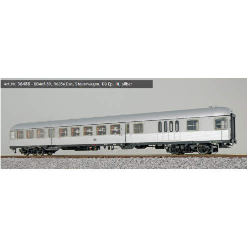 ESU 36488 - n-Wagen, H0, BD4nf-59, 96354 Esn, Steuerwagen, DB Ep. III, silber, DC