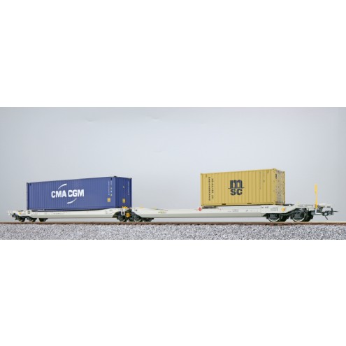 ESU 36545 - Taschenwagen, H0, Sdggmrs, 37 84 499 3 174-0, NL-AAEC Ep. VI, Container CMAU 554986 + MEDU 183613, DC
