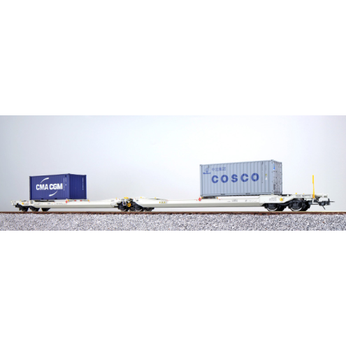 Esu 36555 - Taschenwagen, H0, Sdggmrs, 31 84 495 5 780-6, NL-RN Ep. VI, Container CMAU 217007 + CBHU 351060, DC