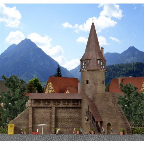 Kibri 37109 - N Rundturm mit Mauer in Marktbreit
