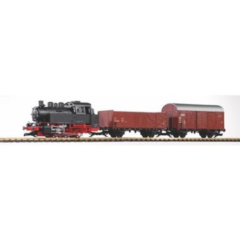 Piko 37120 - G Start-Set Güterzug BR 80 (inkl. Sound+Dampf)
