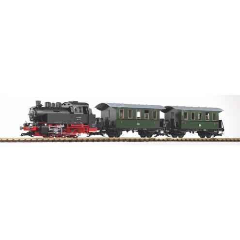 Piko 37125 - G Start-Set Personenzug BR 80 (inkl. Sound+Dampf)