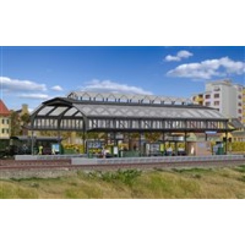 Kibri 37758 - N Bahnsteighalle grau