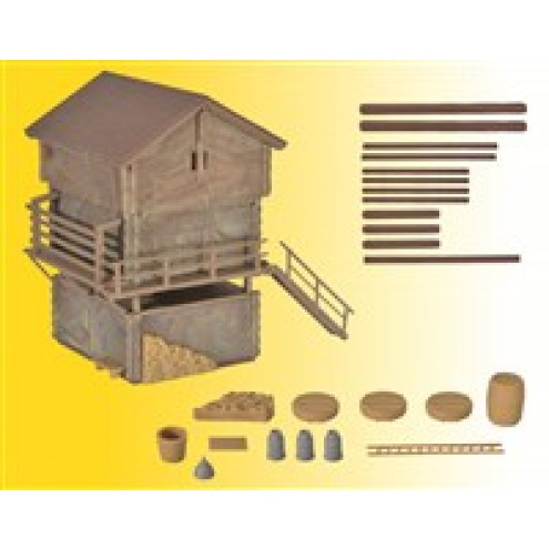 Kibri 38035 - H0 Stall und Stadel