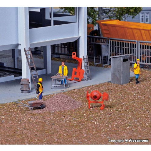 Kibri 38140 - H0 Deko-Set Baustellenzubehör