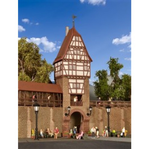 Kibri 38914 - H0 Stadtmauer mit Fachwerkturm in Weil
