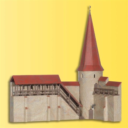 Kibri 38915 - H0 Stadtmauer mit Rundturm in Weil
