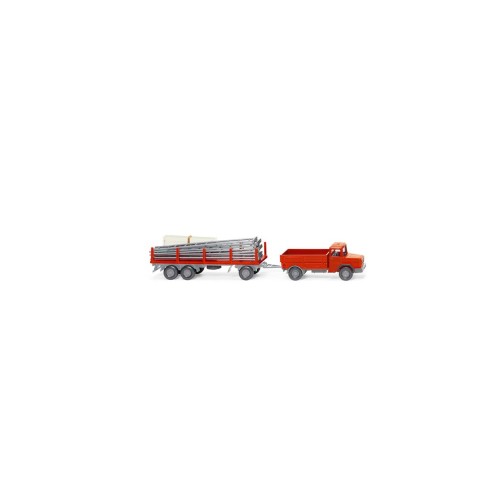 Wiking 039206 - Gerüstbau-Hängerzug (Magirus Deutz)
