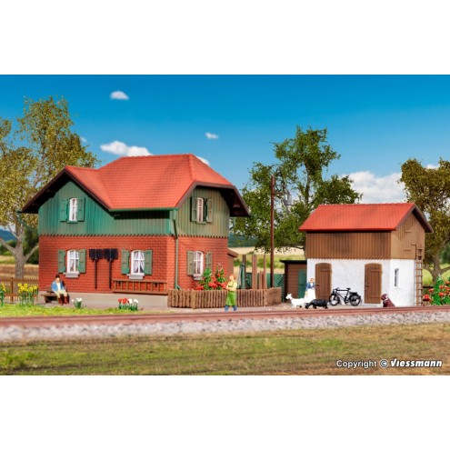 Kibri 39320 - H0 Wärterhaus Kaltental mit Nebengebäude