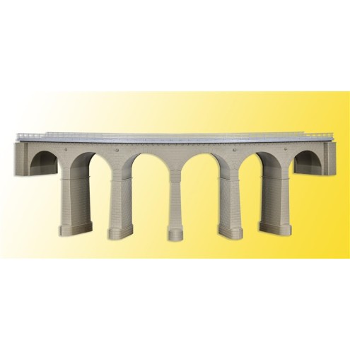 Kibri 39725 - H0 Riedberg-Viadukt mit Eisbrecherpfeilern gebogen, eingleisig
