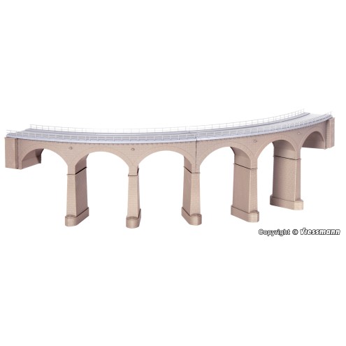 Kibri 39726 - H0 Rosanna-Viadukt mit Eisbrecherpfeilern gebogen, eingleisig