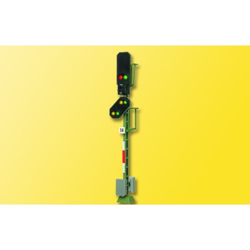 Viessmann 4014 - H0 Licht-Blocksignal mit Vorsignal