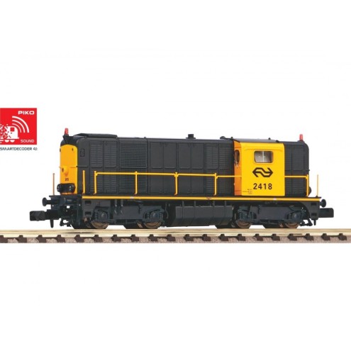Piko 40425 - N-Diesellok/Sound Rh 2400 grau/gelb 3. Spitzenlicht NS IV + Next18 Dec.