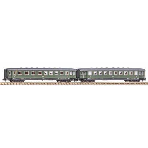 Piko 40623 - N-2er Set Schürzeneilzugwg. 2./3. Kl. und 3. Kl. DRB II