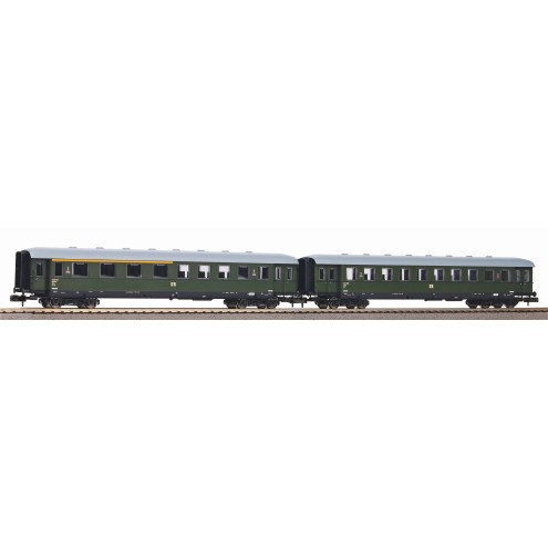 Piko 40628 - N-2er Set Schürzeneilzugwg. 1./2. Kl. + 2. Kl. DR III