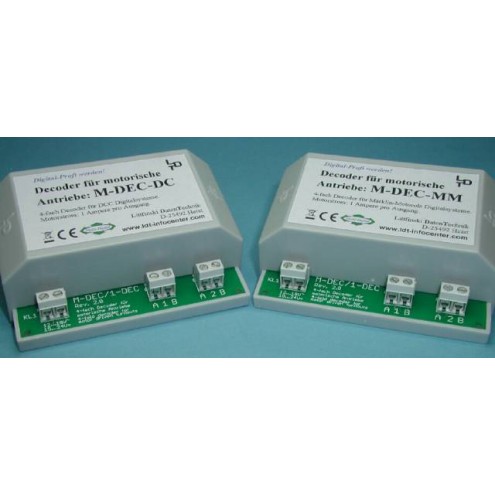 Littfinski 410512 - M-DEC-MM-F 4fach Motorweichen-Decoder für Märklin-Motorola als Fertigmodul