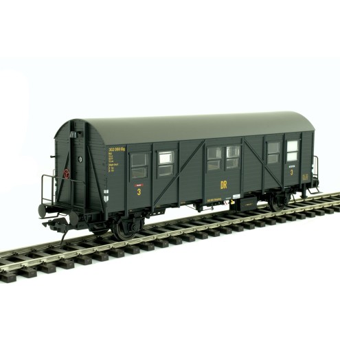 Lenz 41140-03 - Behelfspersonenwagen MCi 43, DRG, Epoche 2c, RAL7021