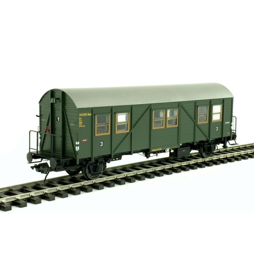 Lenz 41140-04 - Behelfspersonenwagen MCi 43, DB, Epoche 3a, RAL6007
