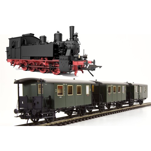 Lenz 43298-01 - Zug-Set BR98.8 mit 3 Lokalbahnwagen, DB, Ep.3