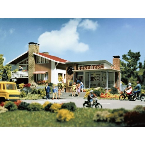 Vollmer 43724 - H0 Wohnhaus und Konditorei